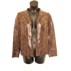 Chocolate Zebra Blazer NEW